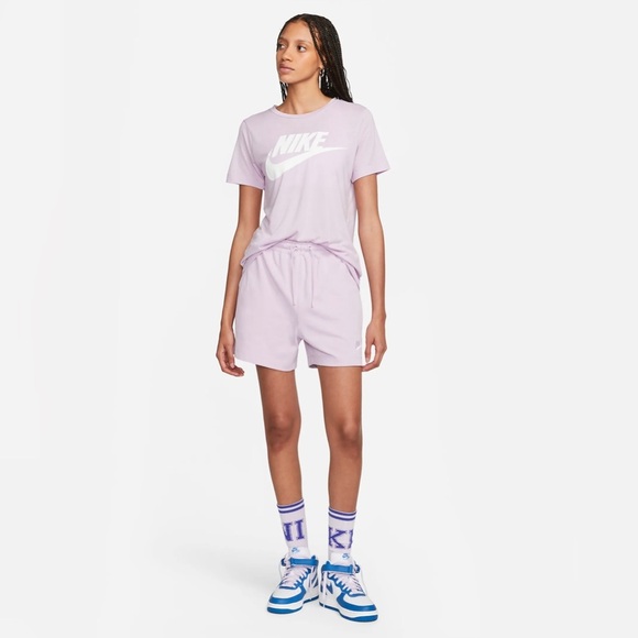 Nike Shorts Women's Size Medium Lilac Purple Jersey Vintage Sweat Short Cotton - Picture 3 of 14